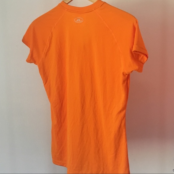 Sm Pumpkin Orange Under Armour Heat Gear Semi Fit - Picture 2 of 4